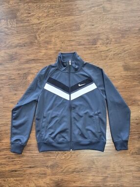 Nike Men’s Navy Track Jacket with Chevron Detail